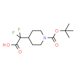 ChemSpider 2D Image | 2-{1-[(tert-butoxy)carbonyl]piperidin-4-yl}-2,2-difluoroacetic acid | C12H19F2NO4