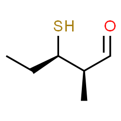 ChemSpider 2D Image | (2R,3R)-2-Methyl-3-sulfanylpentanal | C6H12OS