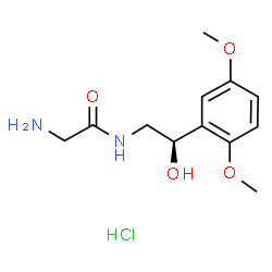 ChemSpider 2D Image | Midodrine | C12H19ClN2O4