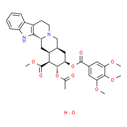 ChemSpider 2D Image | RAUNESCINE MONOACETATE MONOHYDRATE | C33H40N2O10
