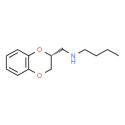 ChemSpider 2D Image | N-[(2R)-2,3-Dihydro-1,4-benzodioxin-2-ylmethyl]-1-butanamine | C13H19NO2