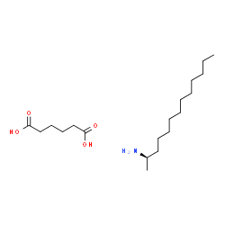 ChemSpider 2D Image | Hexanedioic acid - (2R)-2-tridecanamine (1:1) | C19H39NO4