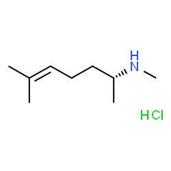 ChemSpider 2D Image | (2R)-N,6-Dimethyl-5-hepten-2-amine hydrochloride (1:1) | C9H20ClN