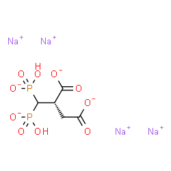 ChemSpider 2D Image | Tetrasodium (2S)-2-[bis(hydroxyphosphinato)methyl]succinate | C5H6Na4O10P2