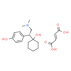 ChemSpider 2D Image | 4-[(1R)-2-(Dimethylamino)-1-(1-hydroxycyclohexyl)ethyl]phenol (2E)-2-butenedioate (1:1) | C20H29NO6