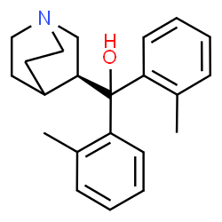ChemSpider 2D Image | (3S)-1-Azabicyclo[2.2.2]oct-3-yl[bis(2-methylphenyl)]methanol | C22H27NO