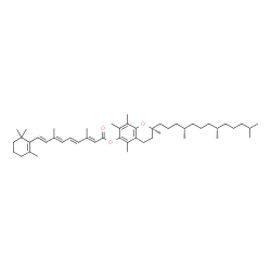 ChemSpider 2D Image | O~15~-{(2S)-2,5,7,8-Tetramethyl-2-[(4S,8S)-4,8,12-trimethyltridecyl]-3,4-dihydro-2H-chromen-6-yl}retinoic acid | C49H76O3