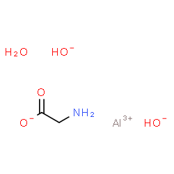 ChemSpider 2D Image | Aluminium hydroxide aminoacetate hydrate (1:2:1:1) | C2H8AlNO5