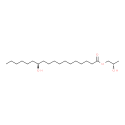ChemSpider 2D Image | (2S)-2-Hydroxypropyl (12S)-12-hydroxyoctadecanoate | C21H42O4