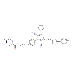ChemSpider 2D Image | neladenoson bialanate | C35H34ClN7O4S2