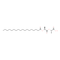 ChemSpider 2D Image | (2R)-2-{[(2R)-2-(Stearoyloxy)propanoyl]oxy}propanoic acid | C24H44O6