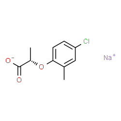 ChemSpider 2D Image | Sodium (2S)-2-(4-chloro-2-methylphenoxy)propanoate | C10H10ClNaO3