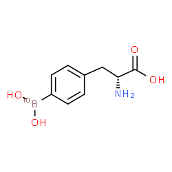 ChemSpider 2D Image | 4-[Dihydroxy(~10~B)boryl]-D-phenylalanine | C9H1210BNO4