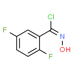 ChemSpider 2D Image | 2,5-Difluoro-N-hydroxybenzenecarboximidoyl chloride | C7H4ClF2NO