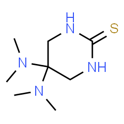ChemSpider 2D Image | 5,5-Bis(dimethylamino)tetrahydro-2(1H)-pyrimidinethione | C8H18N4S