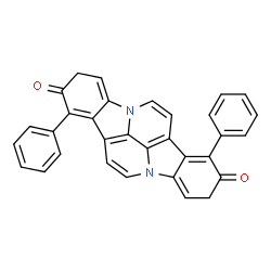 ChemSpider 2D Image | 1,8-Diphenyldiindolo[3,2,1-de:3',2',1'-ij][1,5]naphthyridine-2,9(3H,10H)-dione | C32H20N2O2