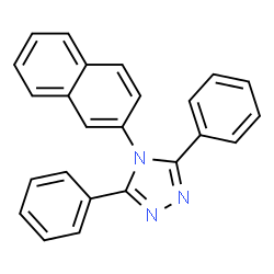 ChemSpider 2D Image | 4-(2-Naphthyl)-3,5-diphenyl-4H-1,2,4-triazole | C24H17N3