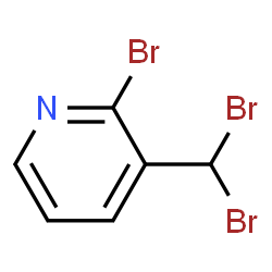ChemSpider 2D Image | 2-Bromo-3-(dibromomethyl)pyridine | C6H4Br3N