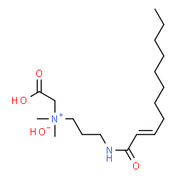ChemSpider 2D Image | N-(Carboxymethyl)-N,N-dimethyl-3-[(2E)-2-undecenoylamino]-1-propanaminium hydroxide | C18H36N2O4