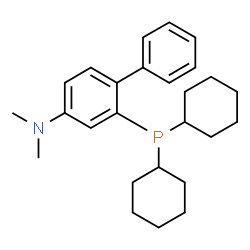 ChemSpider 2D Image | 2-(Dicyclohexylphosphino)-N,N-dimethyl-4-biphenylamine | C26H36NP