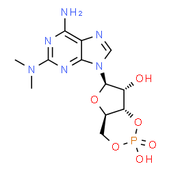 ChemSpider 2D Image | 2-(dimethylamino)-cAMP | C12H17N6O6P