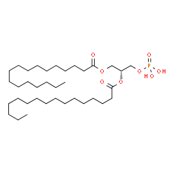 ChemSpider 2D Image | 1-heptadecanoyl-2-palmitoyl-sn-glycero-3-phosphate | C36H71O8P