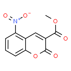 ChemSpider 2D Image | Methyl 5-nitro-2-oxo-2H-chromene-3-carboxylate | C11H7NO6