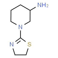 ChemSpider 2D Image | 1-(4,5-Dihydro-1,3-thiazol-2-yl)-3-piperidinamine | C8H15N3S