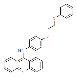 ChemSpider 2D Image | N-[4-(2-Phenoxyethoxy)phenyl]-9-acridinamine | C27H22N2O2