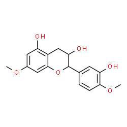ChemSpider 2D Image | 2-(3-Hydroxy-4-methoxyphenyl)-7-methoxy-3,5-chromanediol | C17H18O6