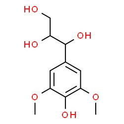 ChemSpider 2D Image | 1-(4-Hydroxy-3,5-dimethoxyphenyl)-1,2,3-propanetriol | C11H16O6
