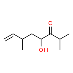ChemSpider 2D Image | 4-Hydroxy-2,6-dimethyl-7-octen-3-one | C10H18O2