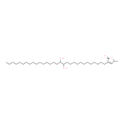 ChemSpider 2D Image | 3-(13,14-Dihydroxytriacontyl)-5-methyl-2(5H)-furanone | C35H66O4