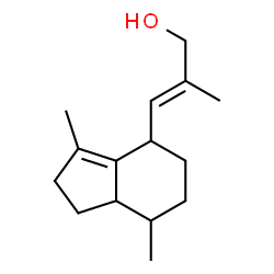 ChemSpider 2D Image | (2E)-3-(3,7-Dimethyl-2,4,5,6,7,7a-hexahydro-1H-inden-4-yl)-2-methyl-2-propen-1-ol | C15H24O