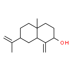 ChemSpider 2D Image | 7-Isopropenyl-4a-methyl-1-methylenedecahydro-2-naphthalenol | C15H24O