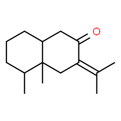 ChemSpider 2D Image | 3-Isopropylidene-4a,5-dimethyloctahydro-2(1H)-naphthalenone | C15H24O