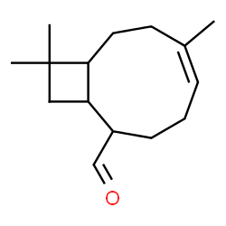 ChemSpider 2D Image | (5Z)-6,10,10-Trimethylbicyclo[7.2.0]undec-5-ene-2-carbaldehyde | C15H24O