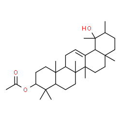 ChemSpider 2D Image | 19-Hydroxyurs-12-en-3-yl acetate | C32H52O3