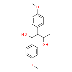 ChemSpider 2D Image | 1,2-Bis(4-methoxyphenyl)-1,3-butanediol | C18H22O4