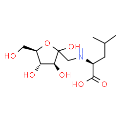 ChemSpider 2D Image | (2S)-4-Methyl-2-({[(3S,4S,5R)-2,3,4-trihydroxy-5-(hydroxymethyl)tetrahydro-2-furanyl]methyl}amino)pentanoic acid (non-preferred name) | C12H23NO7