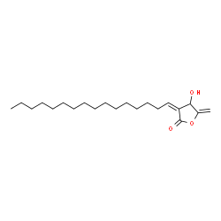 ChemSpider 2D Image | (3Z)-3-Hexadecylidene-4-hydroxy-5-methylenedihydro-2(3H)-furanone | C21H36O3