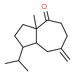 ChemSpider 2D Image | 1-Isopropyl-3a-methyl-7-methyleneoctahydro-4(1H)-azulenone | C15H24O