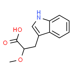 ChemSpider 2D Image | 3-(1H-Indol-3-yl)-2-methoxypropanoic acid | C12H13NO3