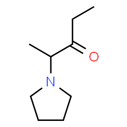 ChemSpider 2D Image | 2-(1-Pyrrolidinyl)-3-pentanone | C9H17NO