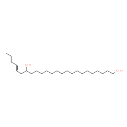 ChemSpider 2D Image | (20E)-20-Tetracosene-1,18-diol | C24H48O2