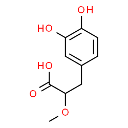 ChemSpider 2D Image | 3-(3,4-Dihydroxyphenyl)-2-methoxypropanoic acid | C10H12O5