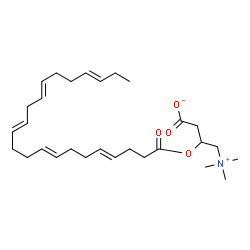 ChemSpider 2D Image | 3-[(4E,8E,12E,15E,19E)-4,8,12,15,19-Docosapentaenoyloxy]-4-(trimethylammonio)butanoate | C29H47NO4