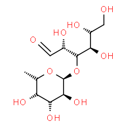 ChemSpider 2D Image | 3-O-(6-Deoxy-beta-D-talopyranosyl)-L-lyxo-hexose | C12H22O10