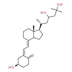 ChemSpider 2D Image | (3R,5Z,7E,14beta)-9,10-Secocholesta-5,7,10-triene-3,23,25-triol | C27H44O3
