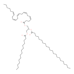 ChemSpider 2D Image | 2-(Docosanoyloxy)-3-(pentadecanoyloxy)propyl (4Z,7Z,10Z,13Z,16Z)-4,7,10,13,16-docosapentaenoate | C62H110O6